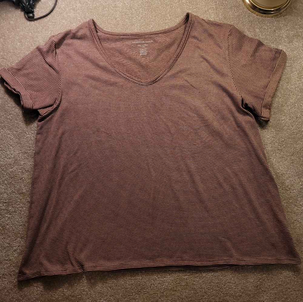 Striped top American Eagle Soft and Sexy Plush XL